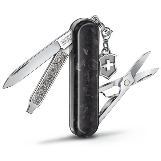 NŮŽ VICTORINOX CLASSIC SD BRILLIANT CARBON 0.6221.90 - POCKET KNIVES - ACCESSORIES