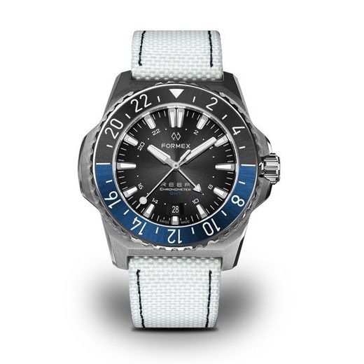 FORMEX REEF GMT AUTOMATIC CHRONOMETER BLACK DIAL WITH BLUE GMT - REEF - BRANDS