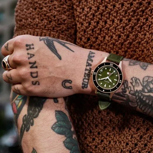 BULOVA MIL-SHIPS 98A324 BRONZE 150TH ANNIVERSARY - ARCHIVE SERIES - BRANDS