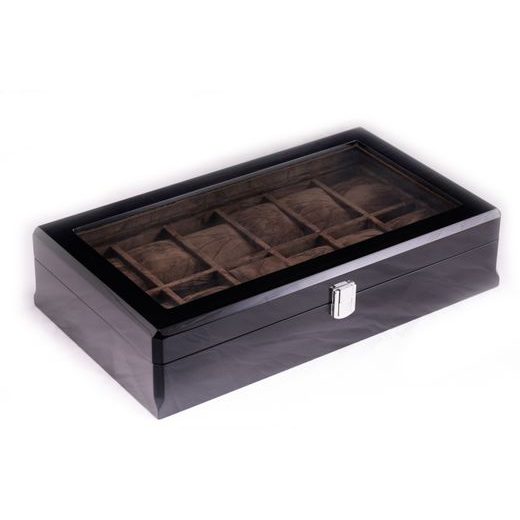 DŘEVĚNÝ BOX NA HODINKY HELVETI (PRO 12 HODINEK) - BOXY NA HODINKY - OSTATNÍ