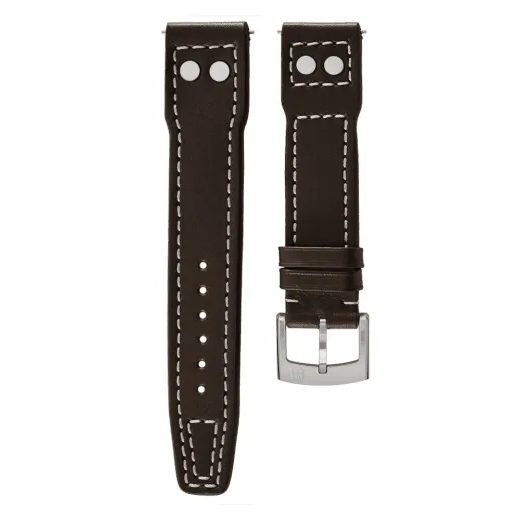 KOŽENÝ ŘEMÍNEK BIATEC PILOT | TMAVĚ HNĚDÝ - 20 MM - STRAPS - ACCESSORIES