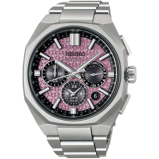 SEIKO ASTRON DUAL-TIME CHRONOGRAPH HAB006J1 CRYSTAL PINK LIMITED EDITION - ASTRON - ZNAČKY