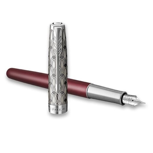 PLNICÍ PERO PARKER SONNET PREMIUM METAL RED CT 1502/5159 - FOUNTAIN PENS - ACCESSORIES