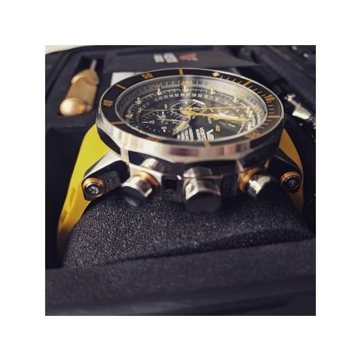 VOSTOK EUROPE LUNOCHOD-2 MULTIFUNCIONAL LINE YM86-620A505 - ČERNÝ GUMOVÝ ŘEMÍNEK - LUNOCHOD-2 - ZNAČKY