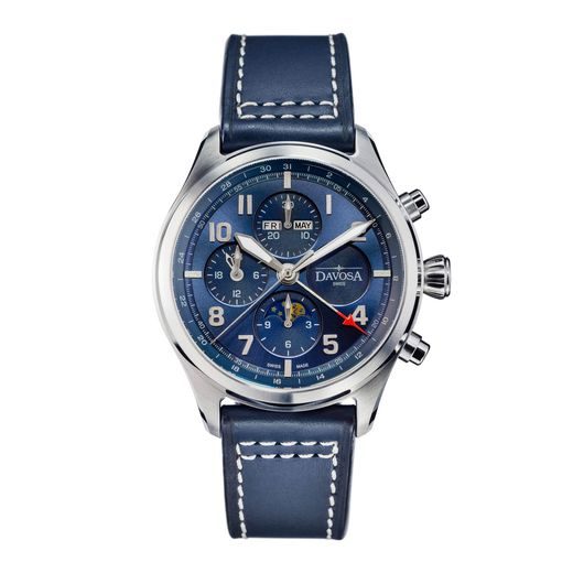 DAVOSA NEWTON PILOT MOONPHASE CHRONOGRAPH AUTOMATIC 161.586.45 - DAVOSA - ZNAČKY