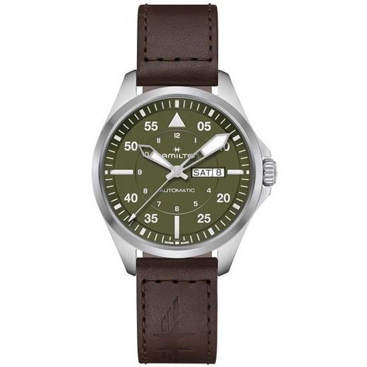 HAMILTON KHAKI AVIATION PILOT DAY DATE AUTO H64635560 - KHAKI AVIATION - BRANDS