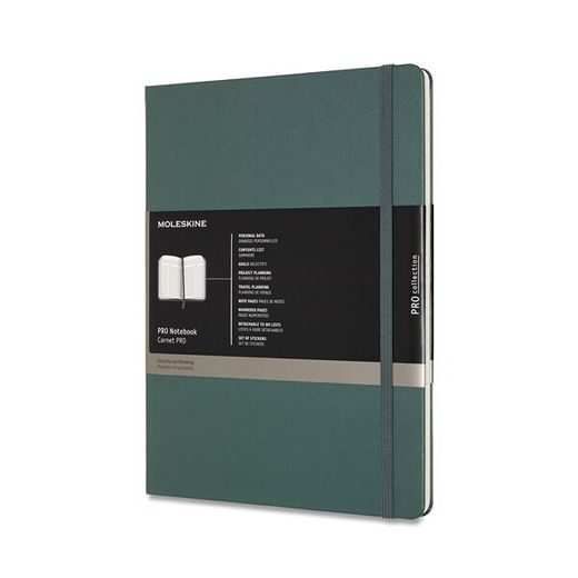 ZÁPISNÍK MOLESKINE PROFESSIONAL - TVRDÉ DESKY ČERNÝ, XL - DIÁŘE A ZÁPISNÍKY - OSTATNÍ