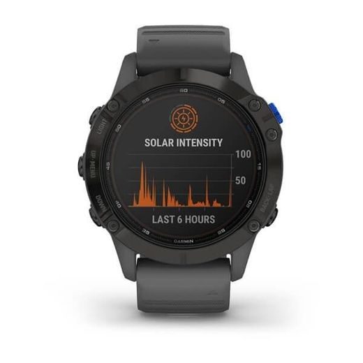 GARMIN FENIX6 PRO SOLAR, BLACK/SLATE BAND (MAP/MUSIC) 010-02410-11 - GARMIN - ZNAČKY