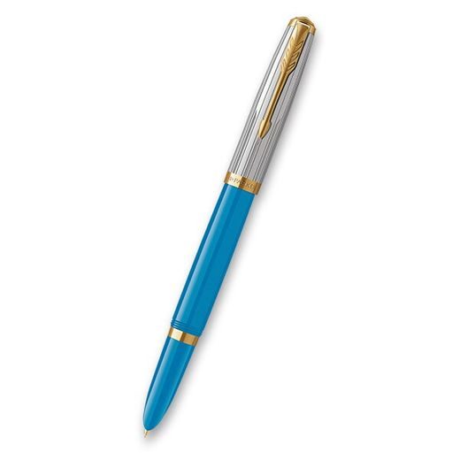 DÁRKOVÁ SADA PLNICÍ PERO PARKER 51 PREMIUM TURQUOISE GT A KOŽENÉ POUZDRO 1502/6193078 - PENS SETS - ACCESSORIES