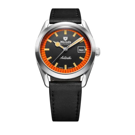 NIVADA GRENCHEN SUPER ANTARCTIC BLACK & ORANGE - 38 MM DATE - ANTARCTIC - ZNAČKY