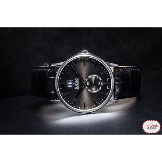 EDOX LES BÉMONTS BIG DATE SMALL SECOND 64012-3-NIN - LES BÉMONTS - ZNAČKY