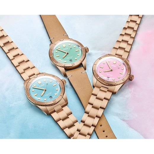 ORIS DIVERS SIXTY-FIVE COTTON CANDY LIPSTICK PINK 01 733 7771 3158-07 8 19 15 - DIVERS - ZNAČKY