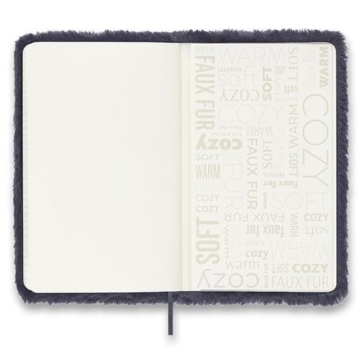 ZÁPISNÍK MOLESKINE FAUX FUR - TVRDÉ DESKY - L, LINKOVANÝ 1331/1917341 - DIÁŘE A ZÁPISNÍKY - OSTATNÍ