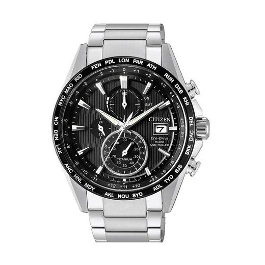 CITIZEN RADIO CONTROLLED CHRONO TITANIUM AT8154-82E - SUPER TITANIUM - ZNAČKY