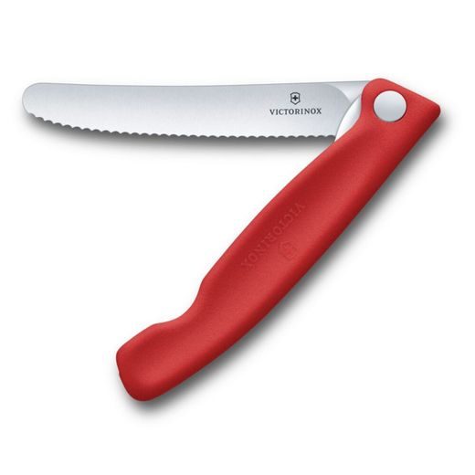 PIKNIKOVÝ NŮŽ VICTORINOX SWISS CLASSIC WAVY 11CM ČERVENÝ 6.7831.FC1 - KAPESNÍ NOŽE - OSTATNÍ