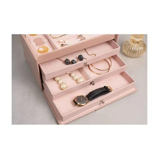 FRIEDRICH LEDERWAREN CLASSICO ROSÉ JEWELLERY CASE 23238-90 - JEWELLERY BOXES - ACCESSORIES