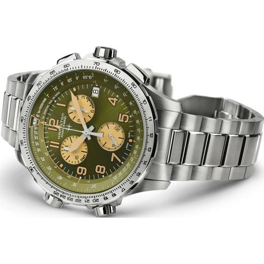 HAMILTON KHAKI AVIATION X-WIND GMT CHRONO QUARTZ H77932160 - KHAKI AVIATION - BRANDS