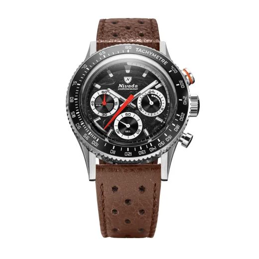 NIVADA GRENCHEN CHRONOKING MECAQUARTZ RACING BLACK - INTER. BEZEL - CHRONOMASTER - ZNAČKY