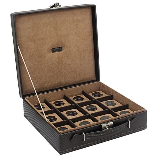 WATCH BOX FRIEDRICH LEDERWAREN CARBON 32054-3 - WATCH BOXES - ACCESSORIES