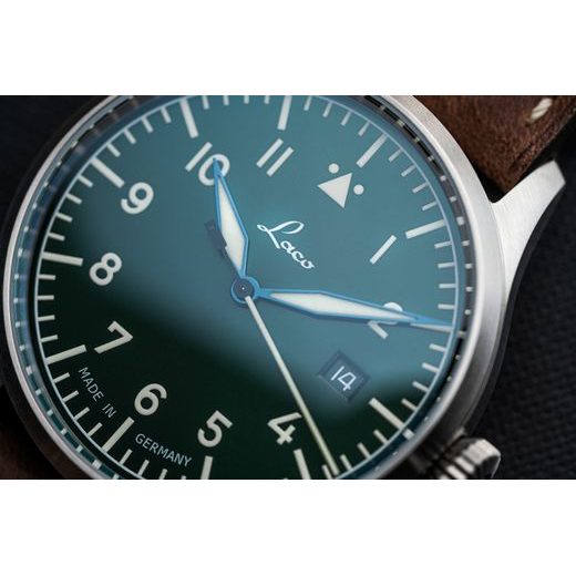 LACO FLIEGER STUTTGART PRO GRÜN 40 HANDWINDING - FLIEGER PRO - ZNAČKY