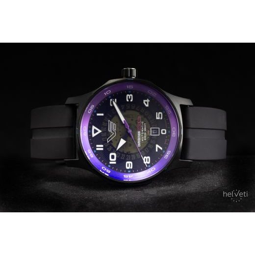 VOSTOK EUROPE EXPEDITION SOUTH POLE AUTOMATIC LINE NH35-592C760 - ŠEDÝ GUMOVÝ ŘEMÍNEK - EXPEDITION NORTH POLE - ZNAČKY