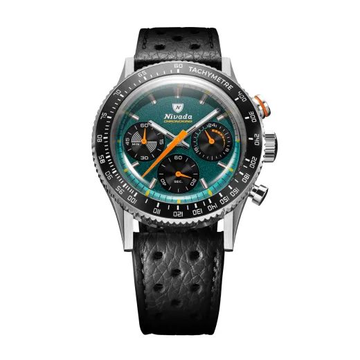 NIVADA GRENCHEN CHRONOKING MECAQUARTZ RACING GREEN - INTER. BEZEL - CHRONOMASTER - ZNAČKY