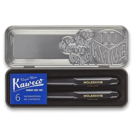 SADA PLNICÍ A KULIČKOVÉ PERO MOLESKINE KAWECO 1331/171722 - VÝBĚR BAREV - PENS SETS - ACCESSORIES