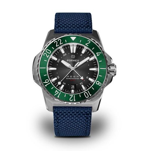 FORMEX REEF GMT AUTOMATIC CHRONOMETER BLACK DIAL WITH RED GMT - REEF - BRANDS