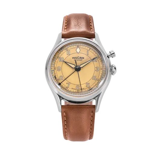 VULCAIN CRICKET CLASSIQUE 39 MM - KHAKI BROWN - CRICKET CLASSIQUE - ZNAČKY