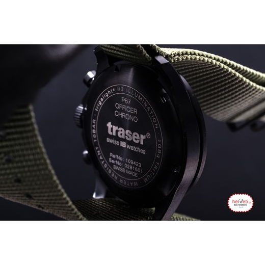 TRASER P67 OFFICER PRO CHRONOGRAPH GREEN, NATO - HERITAGE - BRANDS