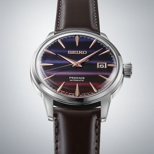 SEIKO PRESAGE SRPK75J1 COCKTAIL TIME PURPLE SUNSET LIMITED EDITION - PRESAGE - ZNAČKY