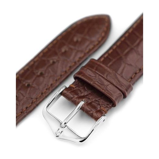 ŘEMÍNEK HIRSCH GENUINE ALLIGATOR - HNĚDÝ, MAT - ŘEMÍNKY - OSTATNÍ