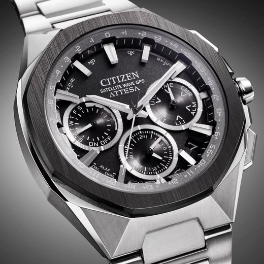 CITIZEN ATTESA SPACESHIP SATELLITE WAVE GPS CC4104-53E - SUPER TITANIUM - ZNAČKY