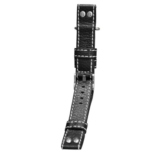 KOŽENÝ ŘEMÍNEK BIATEC | ČERNÝ NAVIGATOR Z BŮVOLÍ KŮŽE - 20 MM - STRAPS - ACCESSORIES