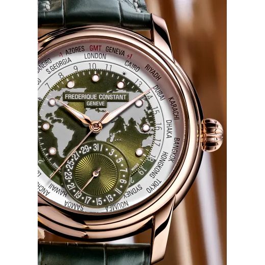 FREDERIQUE CONSTANT MANUFACTURE CLASSIC WORLDTIMER AUTOMATIC LIMITED EDITION FC-718KWWM4H9 - MANUFACTURE - ZNAČKY