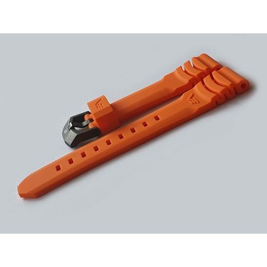 SILIKONOVÝ ŘEMÍNEK VOSTOK EUROPE PRO VK61-571F612 - ORANŽOVÝ/ČERNÁ SPONA - ŘEMÍNKY - OSTATNÍ