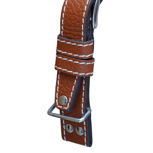 KOŽENÝ ŘEMÍNEK BIATEC | SVĚTLEHNĚDÝ NAVIGATOR Z BŮVOLÍ KŮŽE - 20 MM - STRAPS - ACCESSORIES