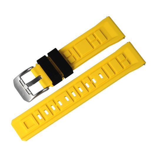 SILICONE STRAP VOSTOK EUROPE FOR SYSTEMA PERIODICUM - YELLOW - STRAPS - ACCESSORIES