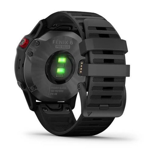 GARMIN FENIX6 PRO SOLAR, GRAY/BLACK BAND (MAP/MUSIC) 010-02410-15 - GARMIN - ZNAČKY