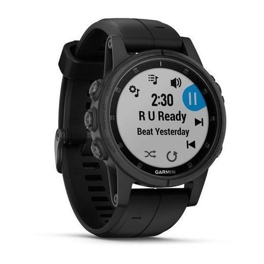 GARMIN FENIX5S PLUS SAPPHIRE BLACK, BLACK BAND 010-01987-03 - GARMIN - ZNAČKY