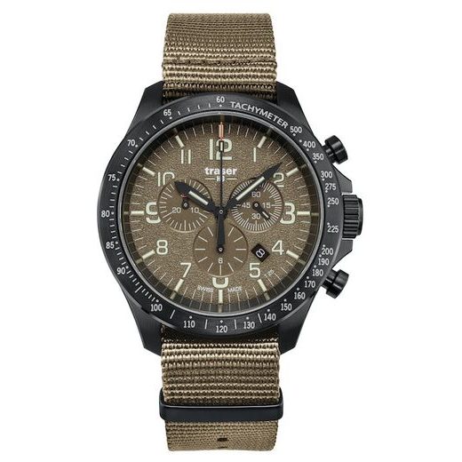 TRASER P67 OFFICER PRO CHRONOGRAPH KHAKI NATO - HERITAGE - BRANDS