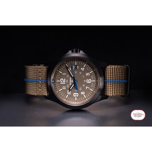 TRASER P67 OFFICER PRO KHAKI NATO WITH STRIPE - HERITAGE - BRANDS