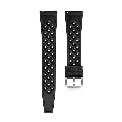 TROPIC BLACK RUBBER STRAP NIVADA GRENCHEN - STRAPS - ACCESSORIES
