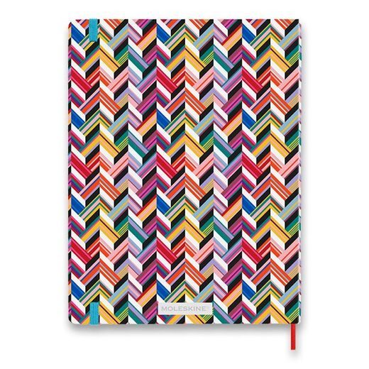 ZÁPISNÍK MOLESKINE MISSONI ZIGZAG - TVRDÉ DESKY - XL, LINKOVANÝ 1331/1919200 - DIÁŘE A ZÁPISNÍKY - OSTATNÍ