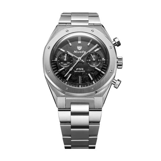 NIVADA GRENCHEN F77 CHRONOGRAPH MECAQUARTZ CARBON 38 MM - F77 - BRANDS