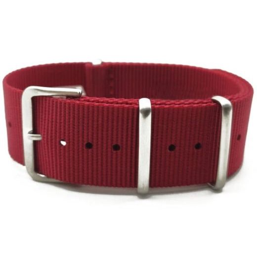 NATO STRAP BURGUNDY 20 MM - STRAPS - ACCESSORIES