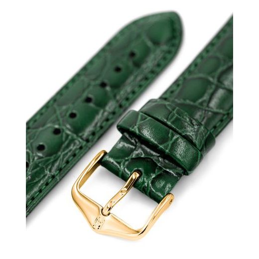 ŘEMÍNEK HIRSCH CROCOGRAIN - ZELENÝ - ŘEMÍNKY - OSTATNÍ