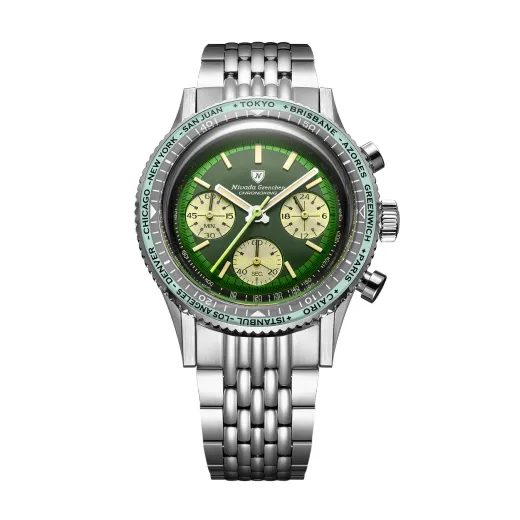 NIVADA GRENCHEN CHRONOKING RACING GREEN - INTER. BEZEL - CHRONOMASTER - BRANDS