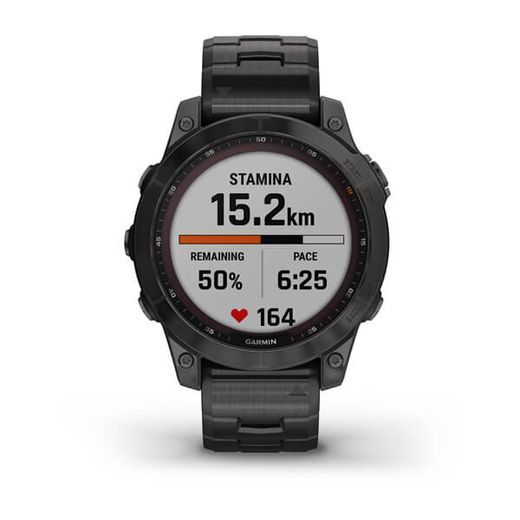 GARMIN FENIX 7 PRO SAPPHIRE SOLAR STYLE, TITAN GRAY/ TITAN BAND - 010-02540-39 - FENIX 7 - ZNAČKY