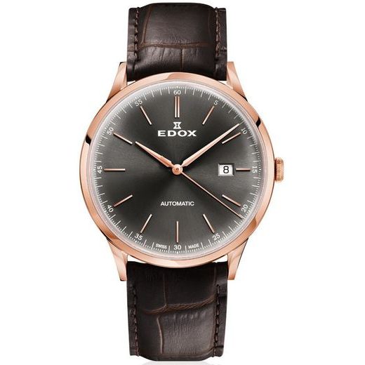 EDOX LES VAUBERTS AUTOMATIC DATE 80106-37RC-GIR - EDOX - ZNAČKY